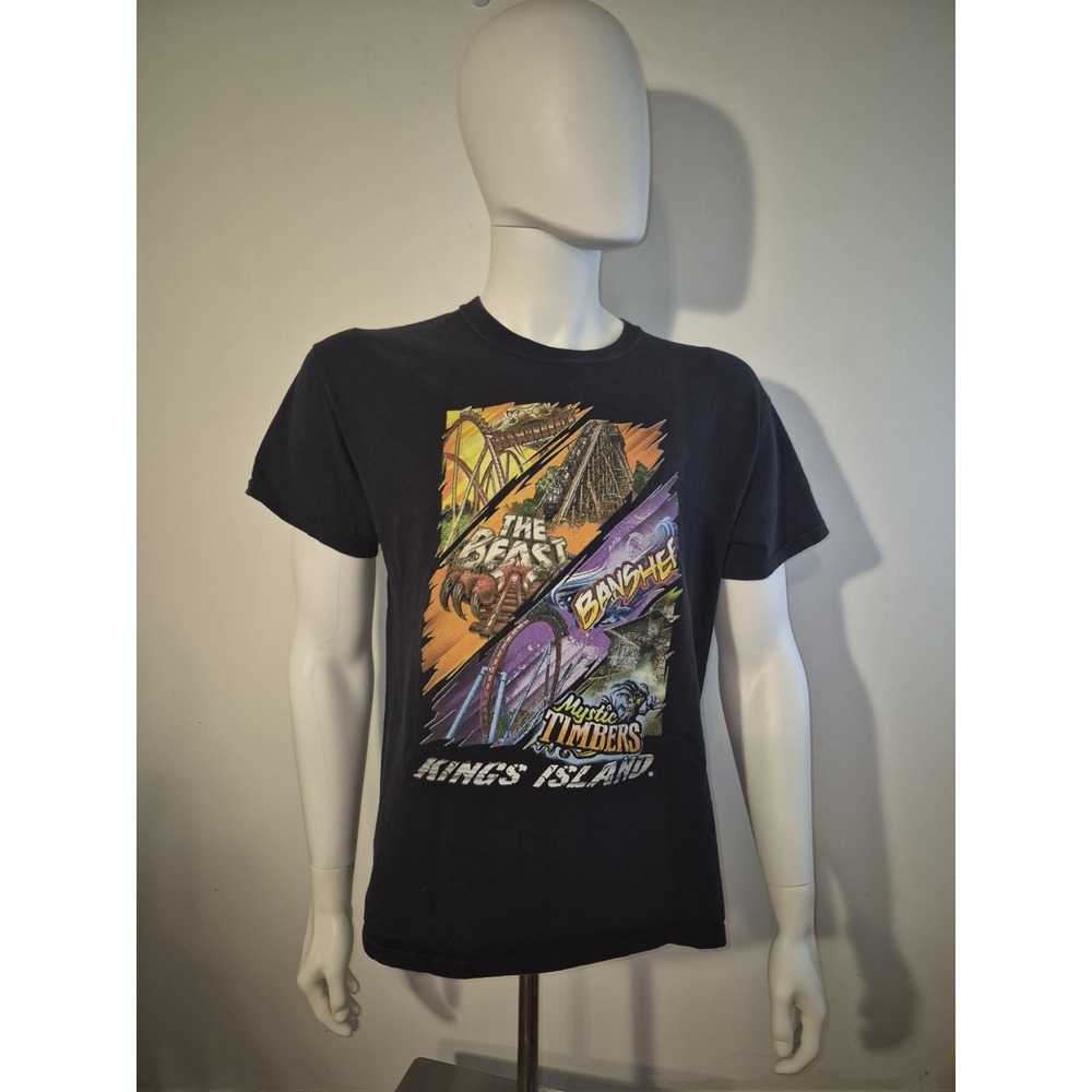 Kings Island Diamondback, Beast, Mystic Timbers, Banshee Shirt Medium (A)